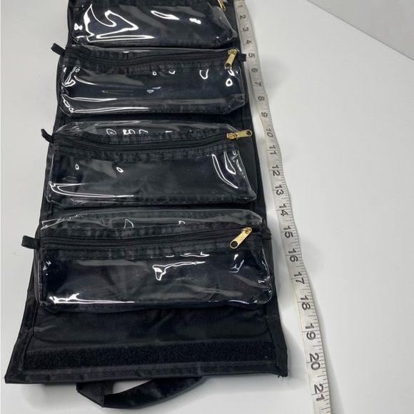 JOY MANGANO XL DOUBLE HANDLE TOP JEWELRY MAKEUP SCARVES CARRY ORGANIZER UNISEX - Picture 5 of 8